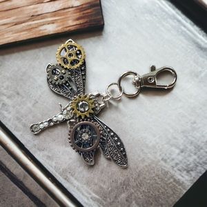 Steampunk Dragonfly Zipper Pulls for Purse Backpack Charm Unique Handbag Jewelry